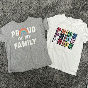 Toddler size 2T Pride LGBTQ+ support tshirts 🏳️🌈 🏳️⚧️